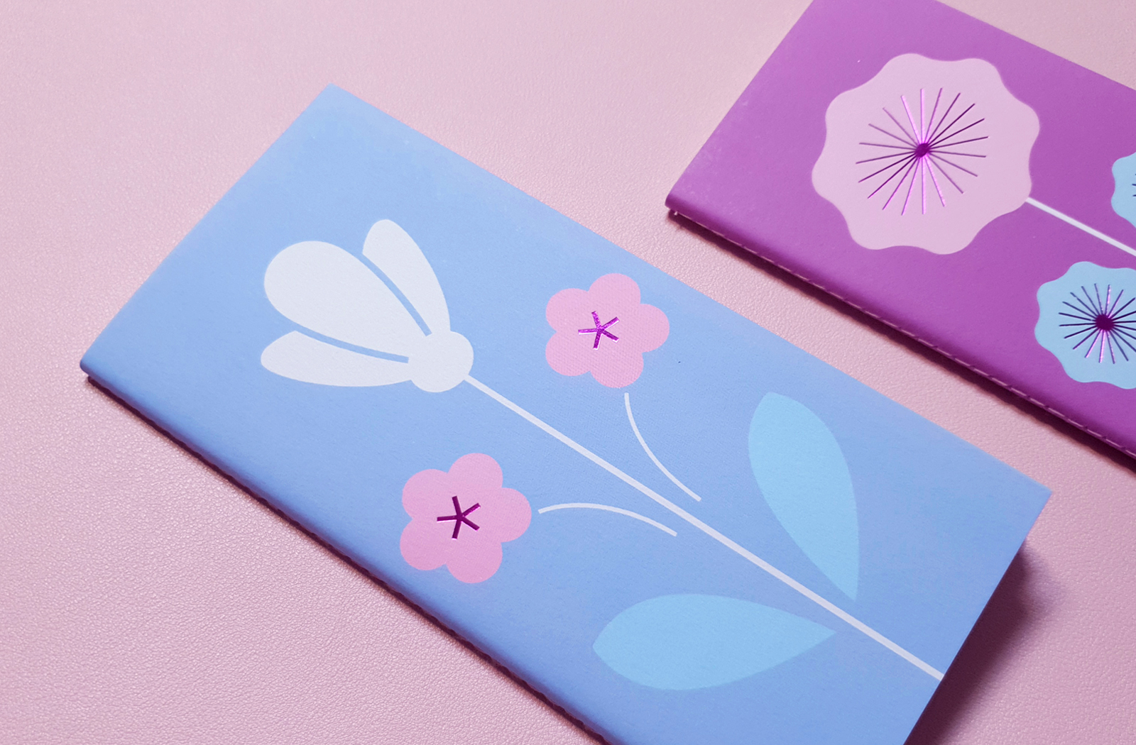 Korean Traditional  Patterns Notebook plum blossom 01 - Image 1