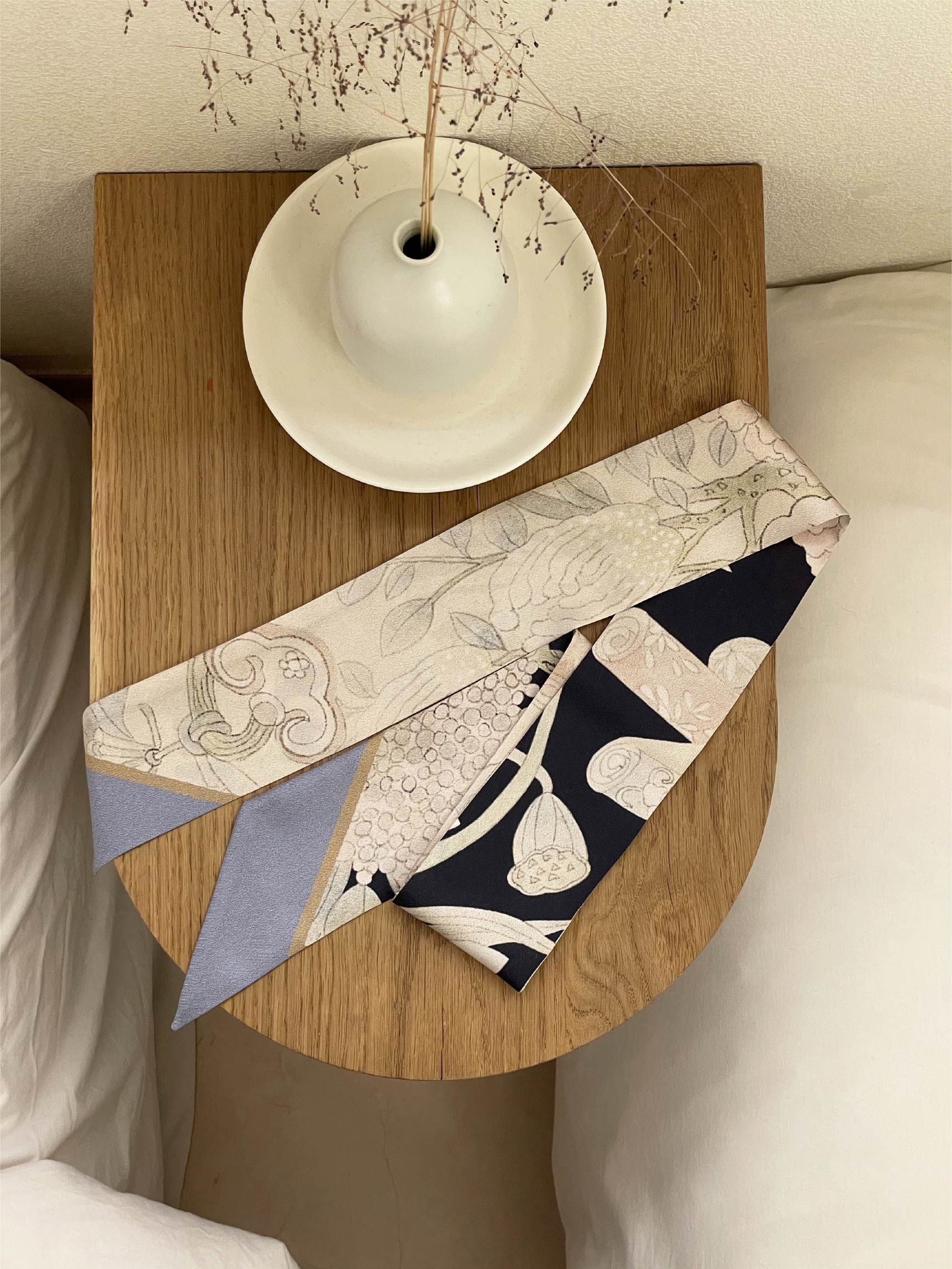 Dabok Premium Silk  Reversible Twilly - Image 4