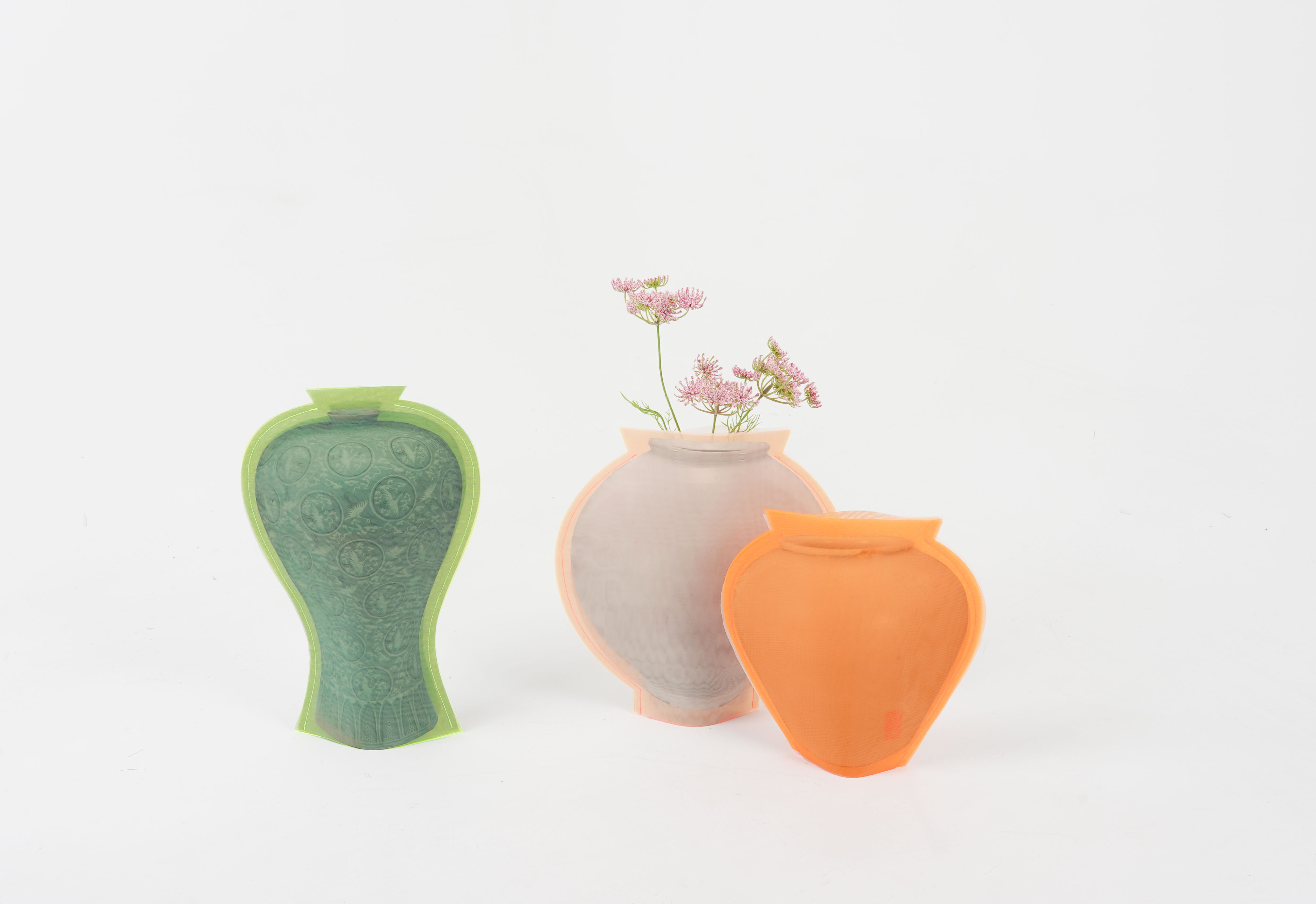 Celadon Maebyeong  with Inlaid Clouds and Cranes Design - Image 5