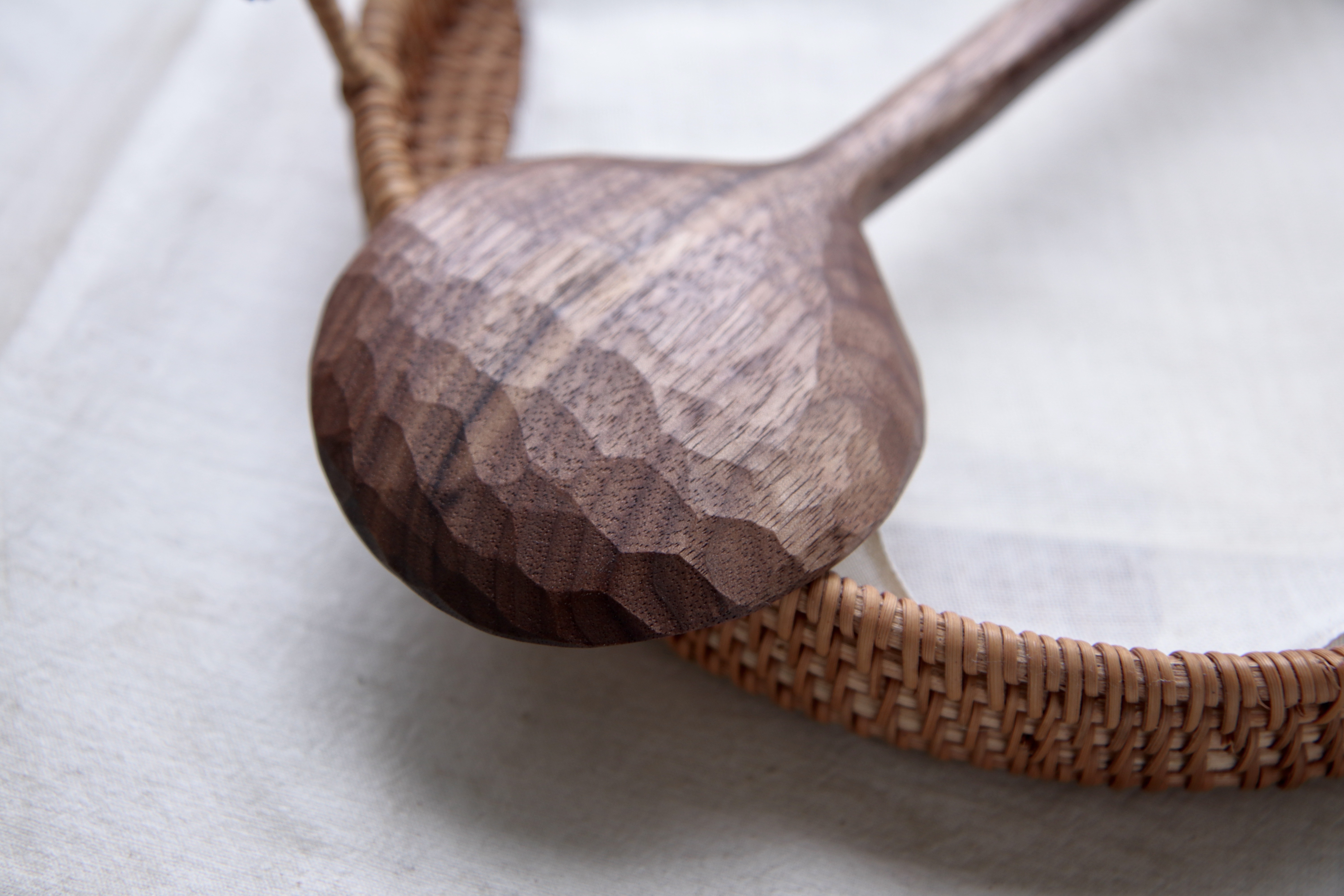 Walnut Full Moon Rice Paddle - Image 3