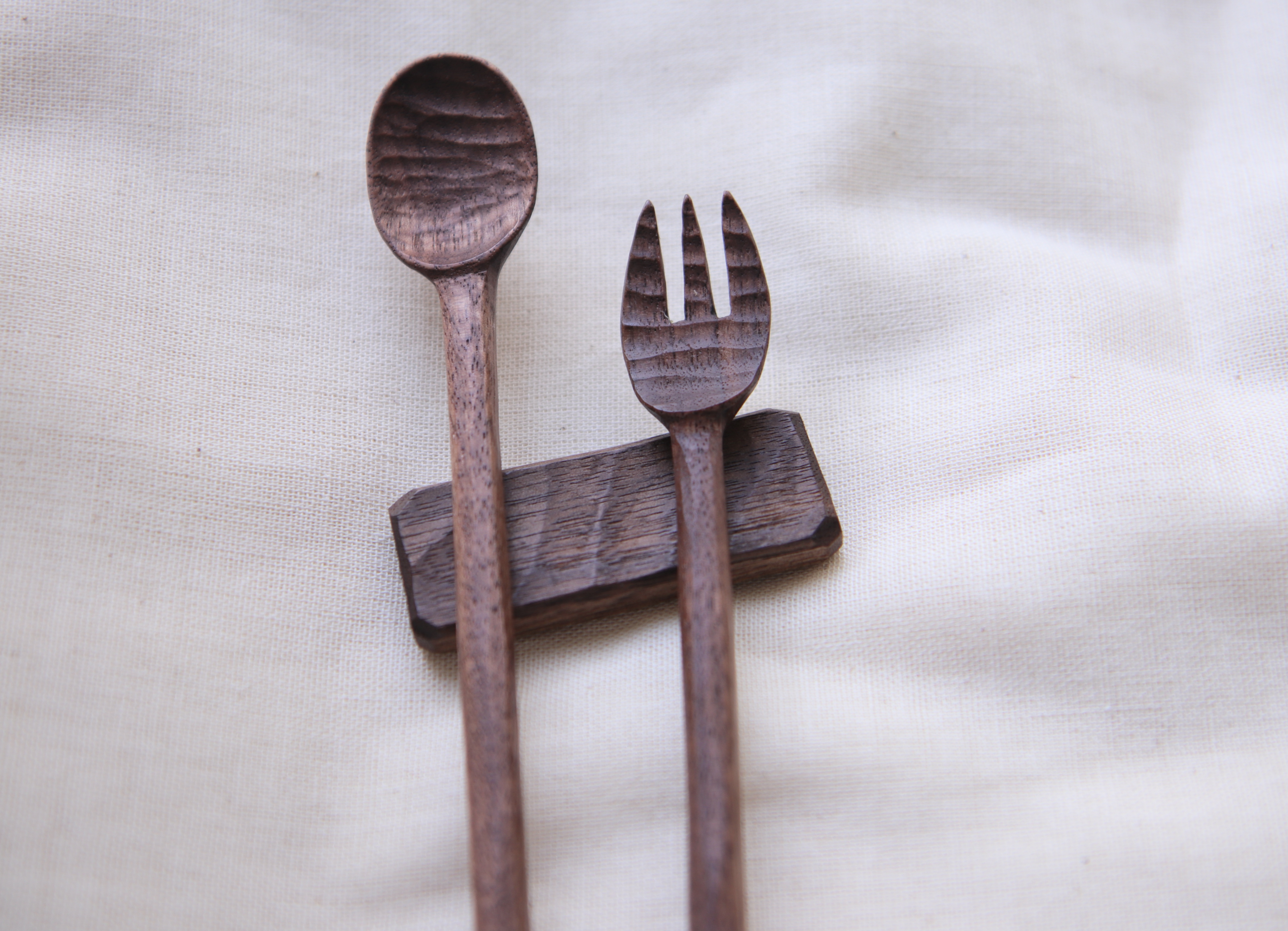 Walnut Long Muddler Fork Set - Image 5