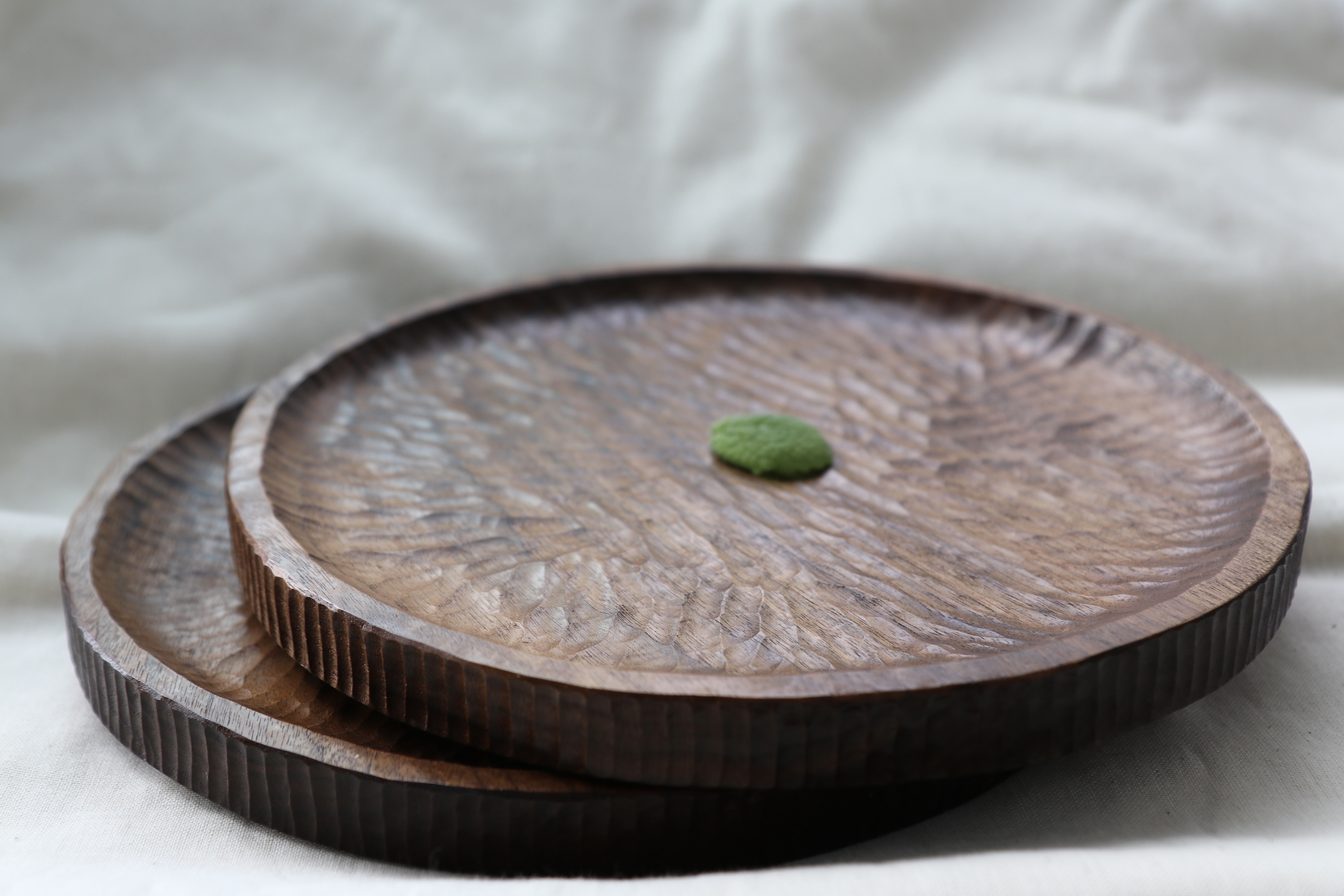 Walnut Full Moon Plate