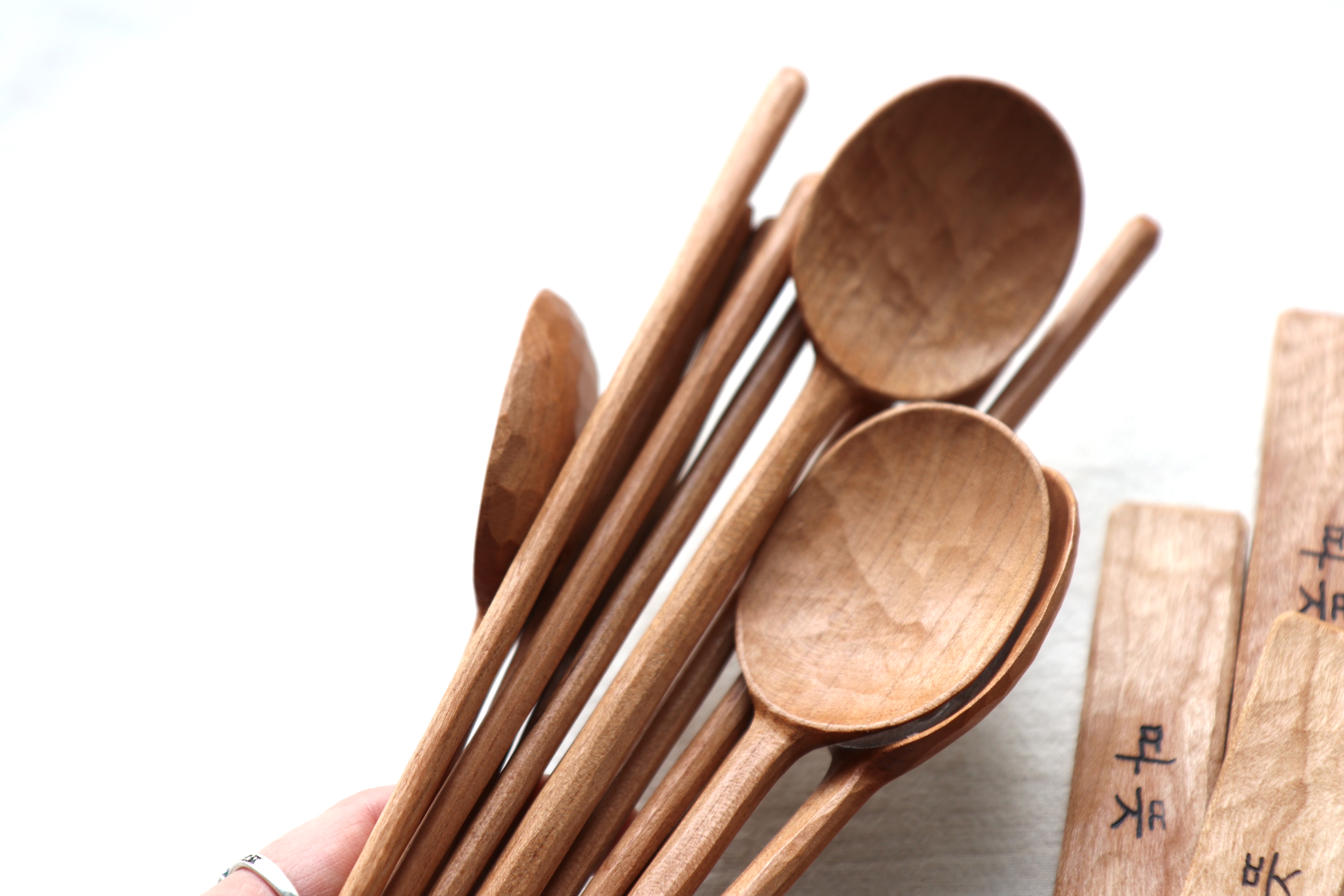 Cherry Wood Daily Cutlery Set - Image 3