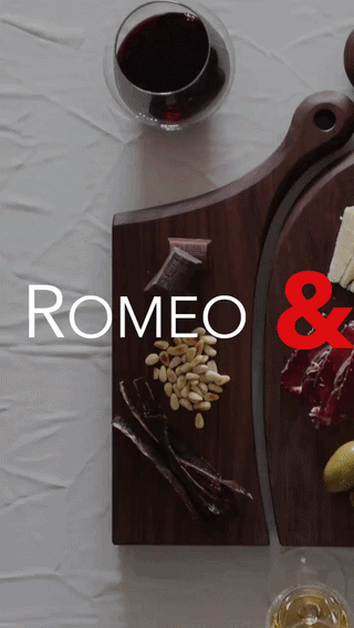 Romeo & Juliet Wooden Cheese Board Set - Image 2