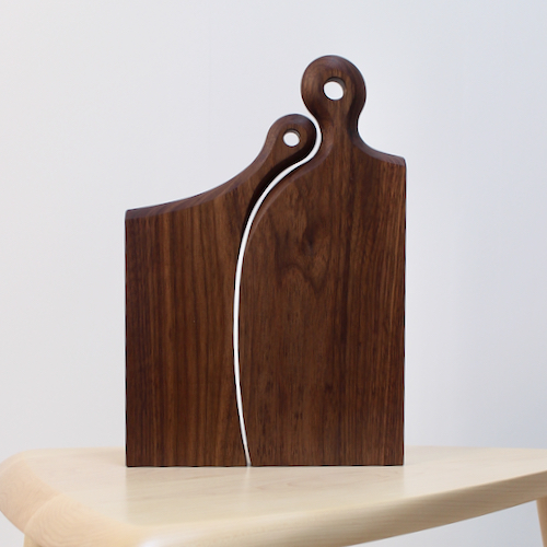 Romeo & Juliet Wooden Cheese Board Set - Image 3