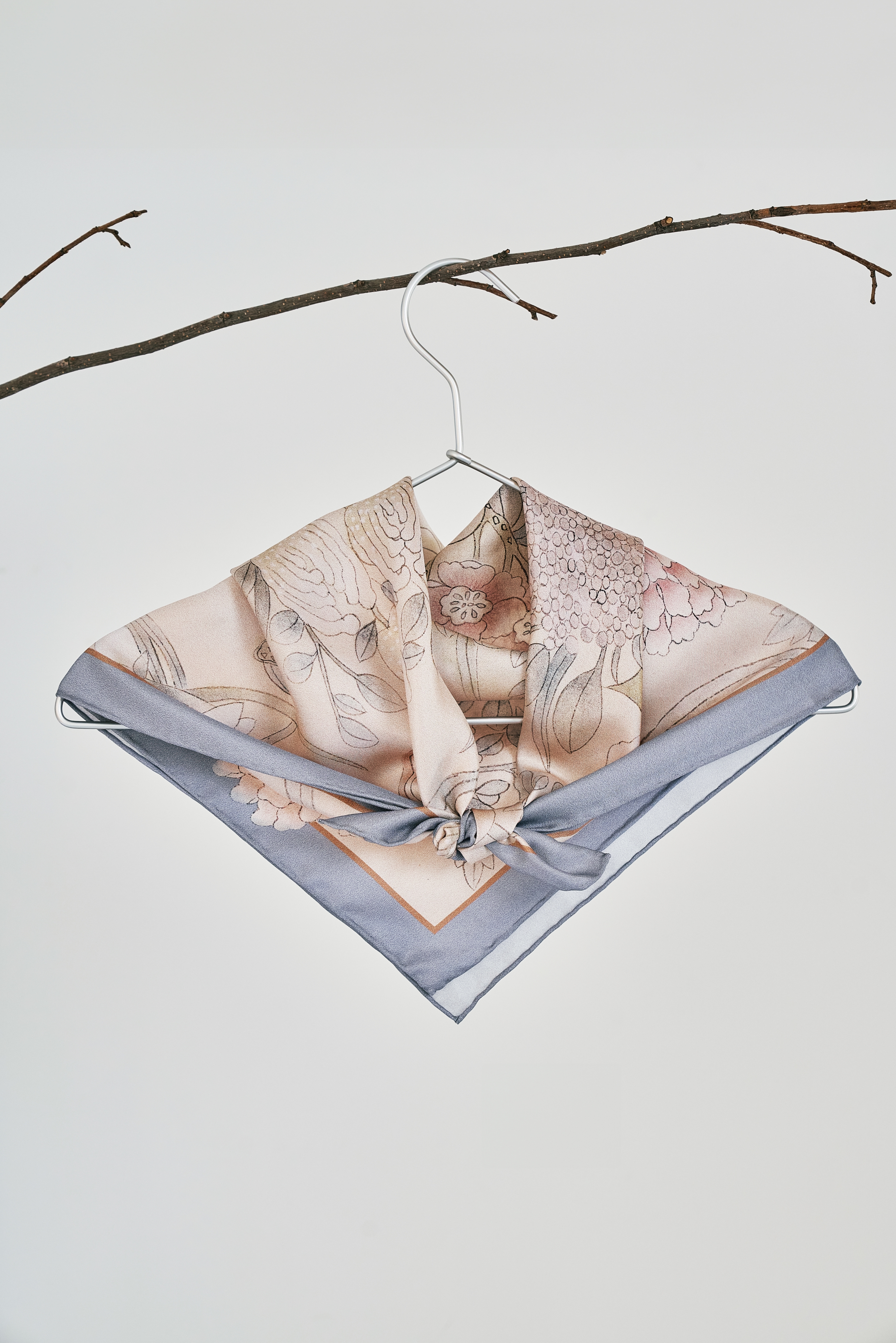 Dabok Premium Silk  Square Scarf - Image 4