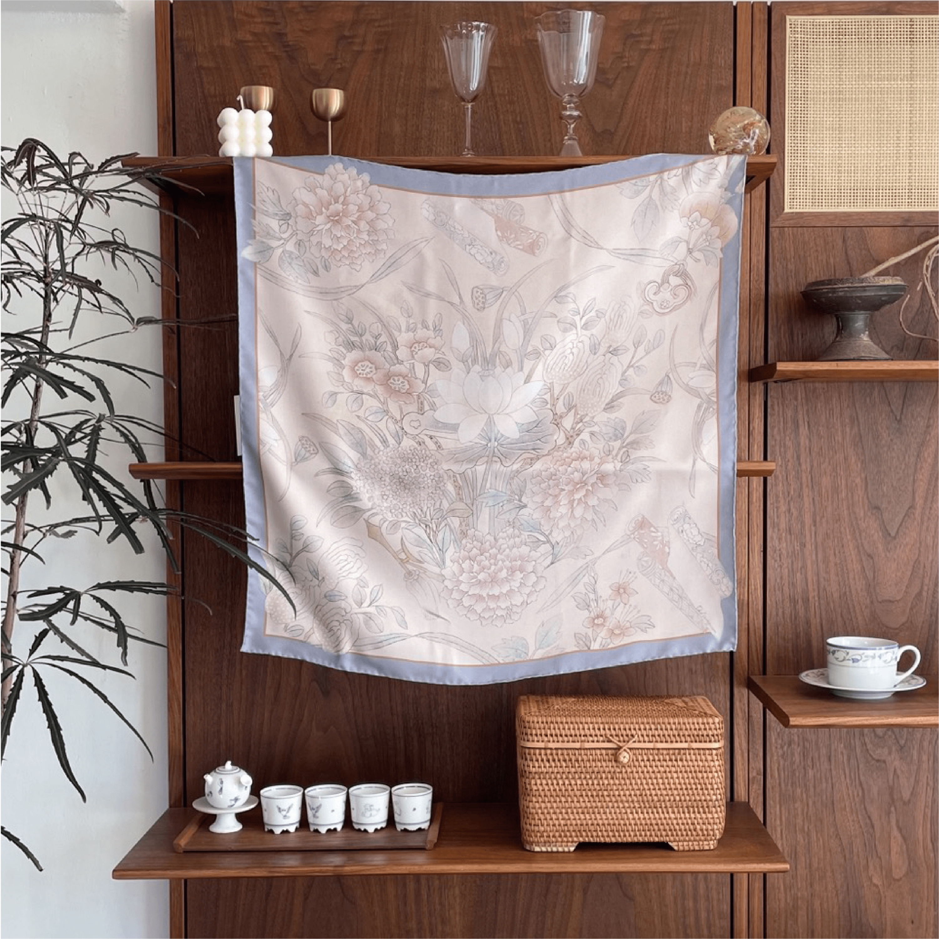 Dabok Premium Silk  Square Scarf - Image 5