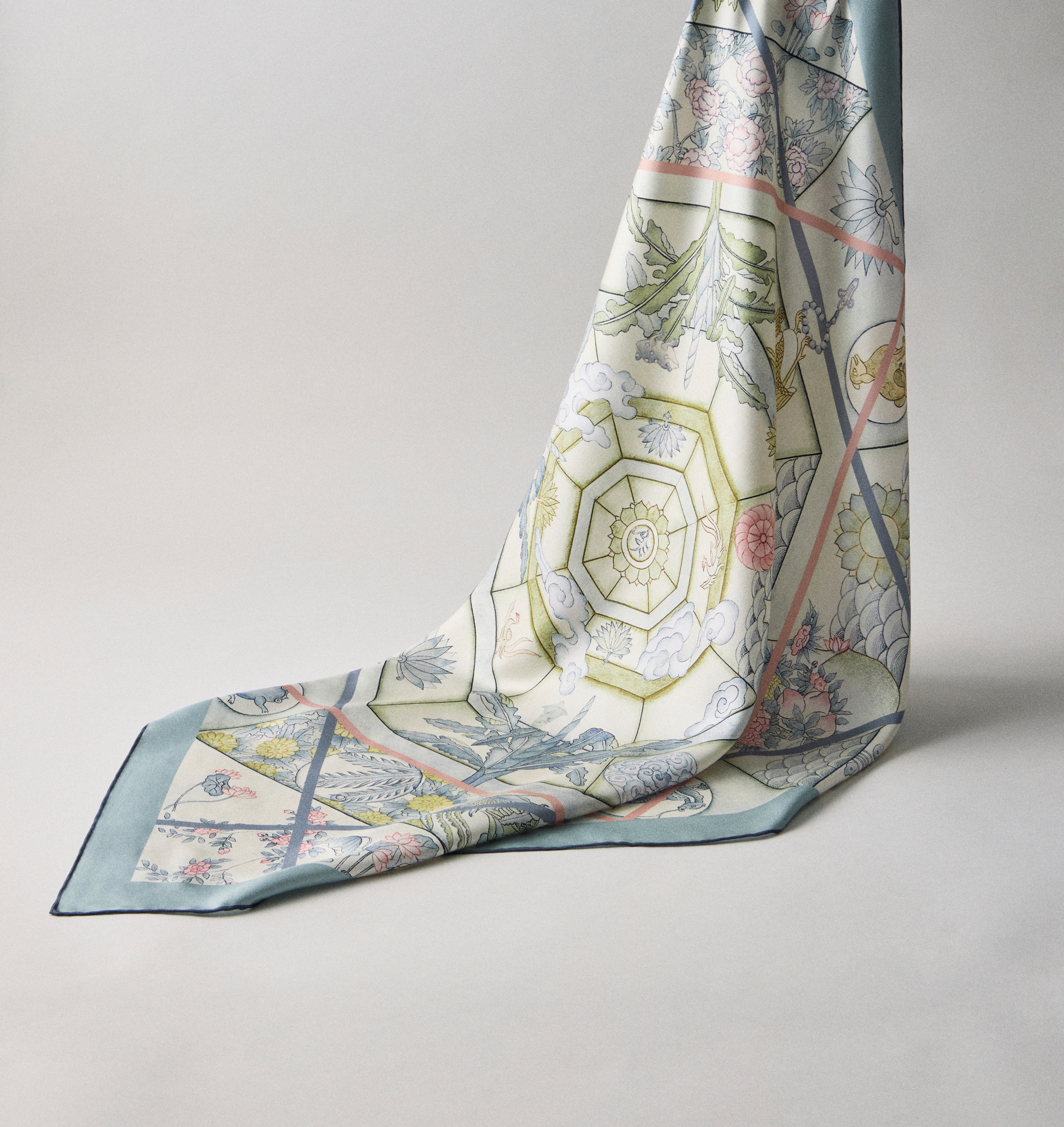 Happy Road  Premium Silk  Square Scarf - Image 3