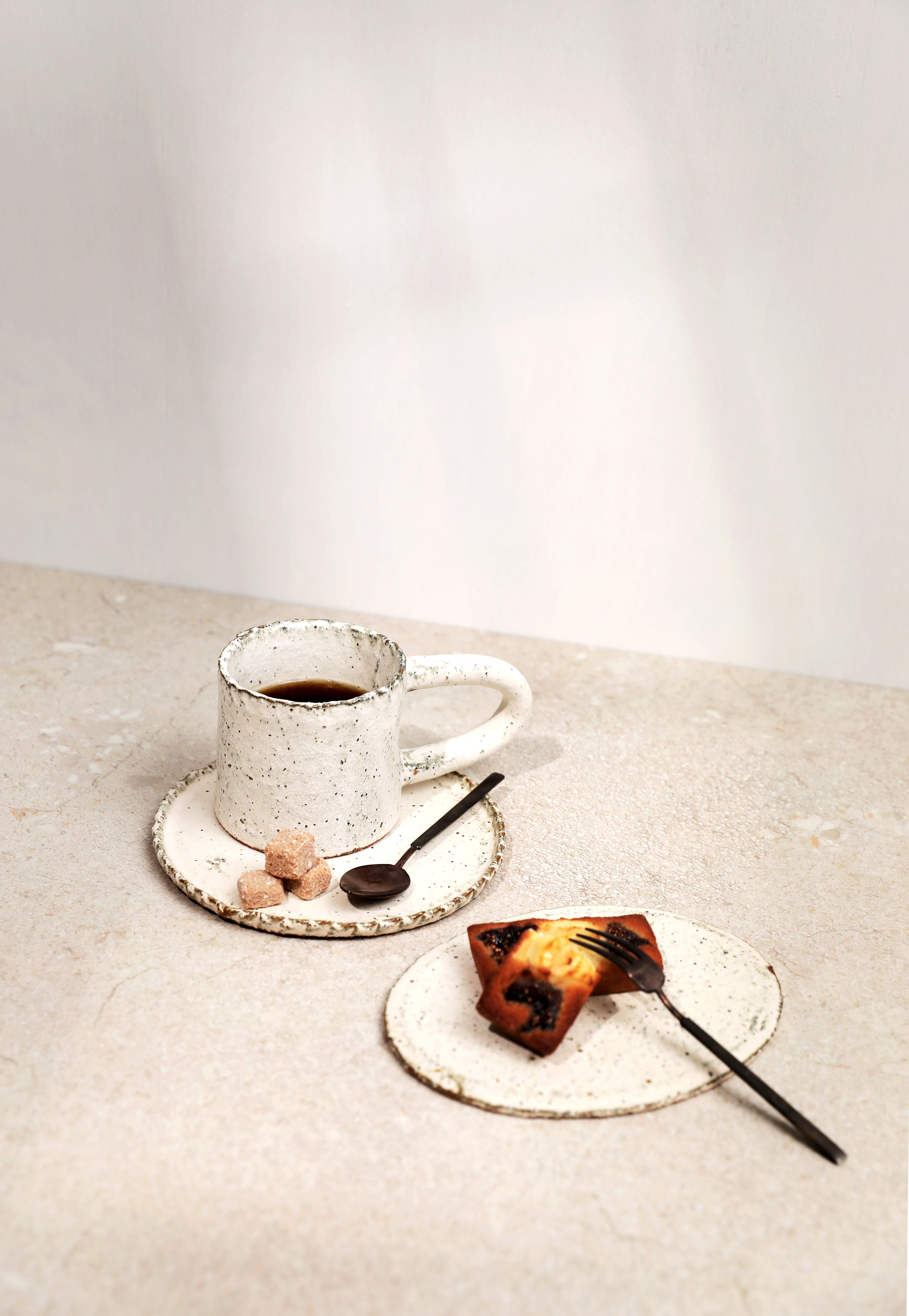 Cottage Snow Long Handle Mug 250ml