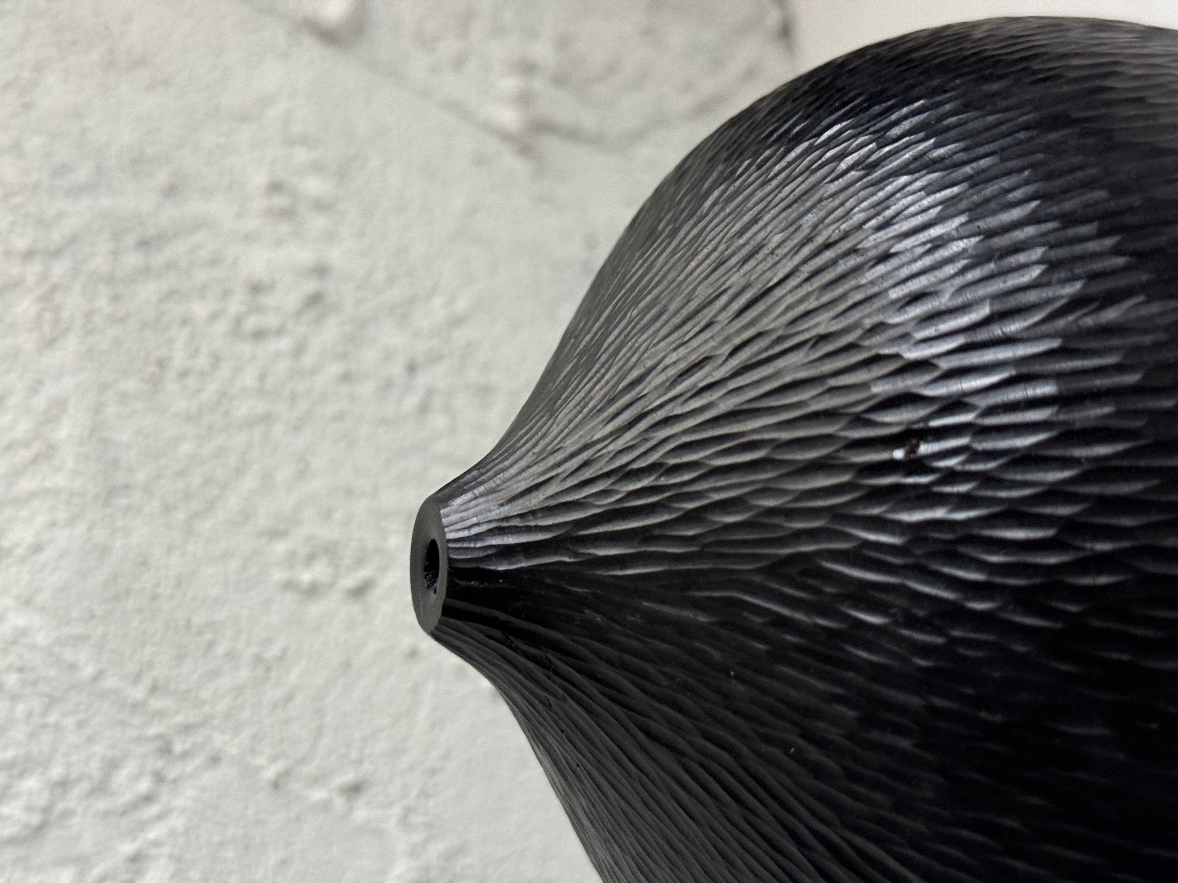 Black Carved Jar - Image 2