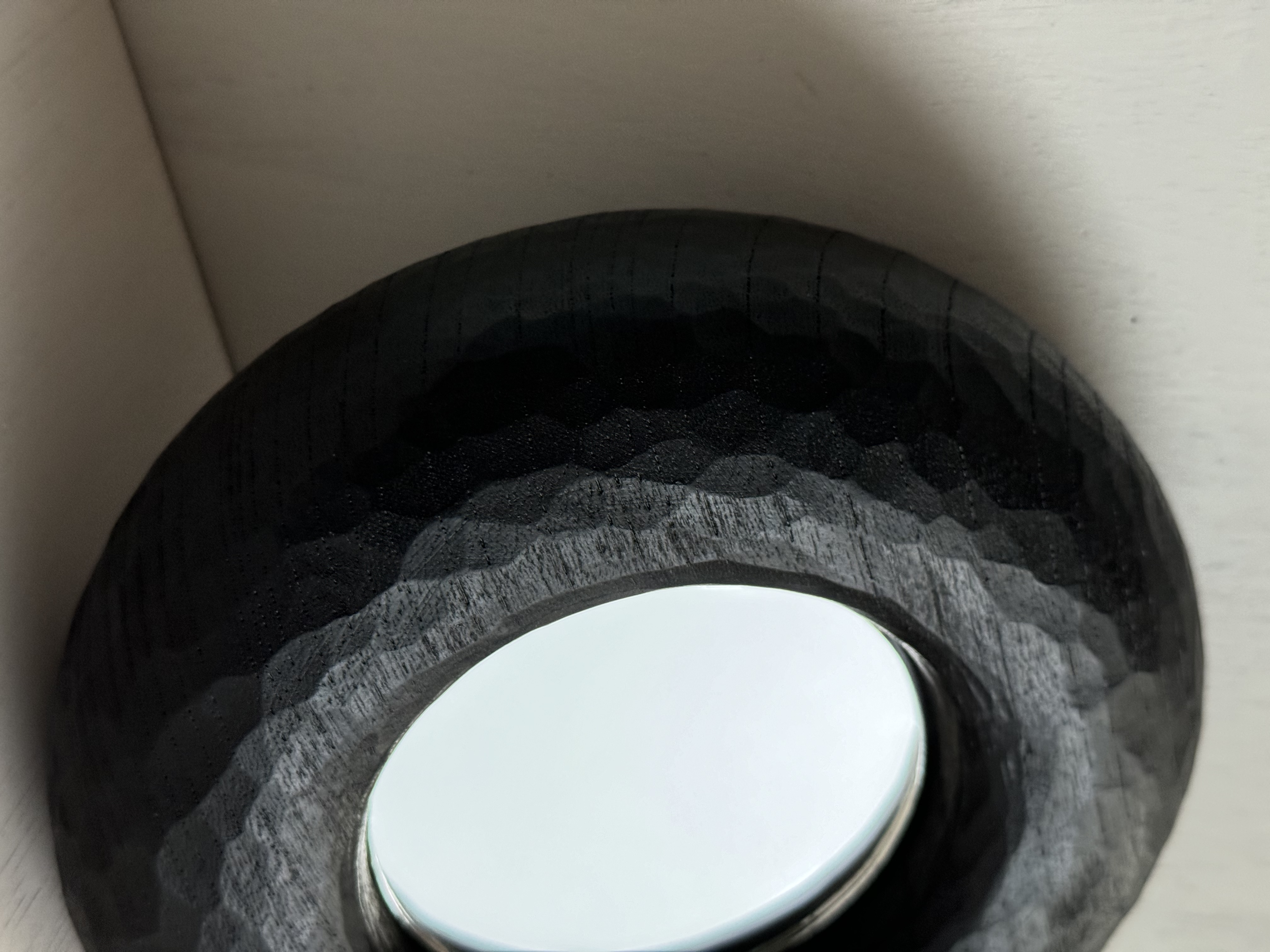 Black Carved Mirror - Image 4