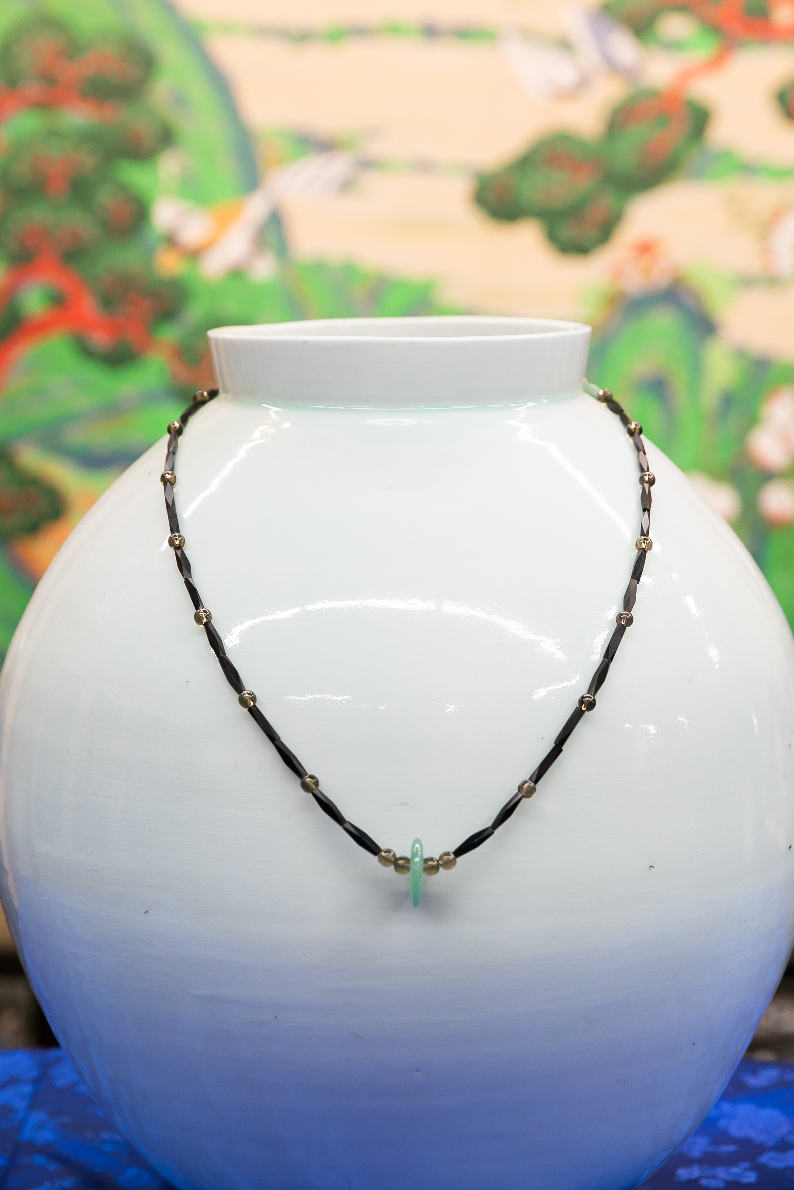 Green Jade Hat String - Image 4