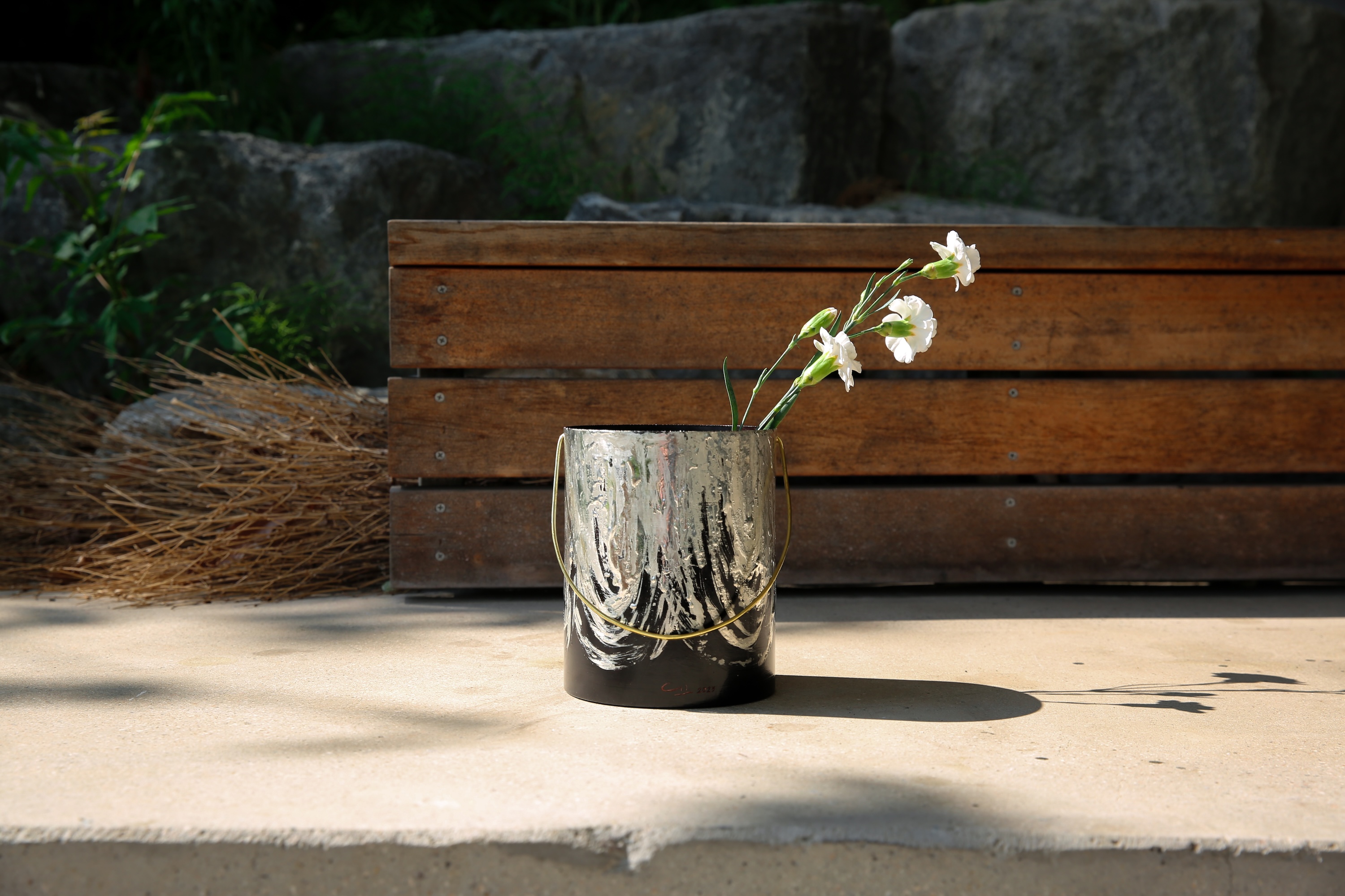 Black wave wine bucket 1 - Image 2