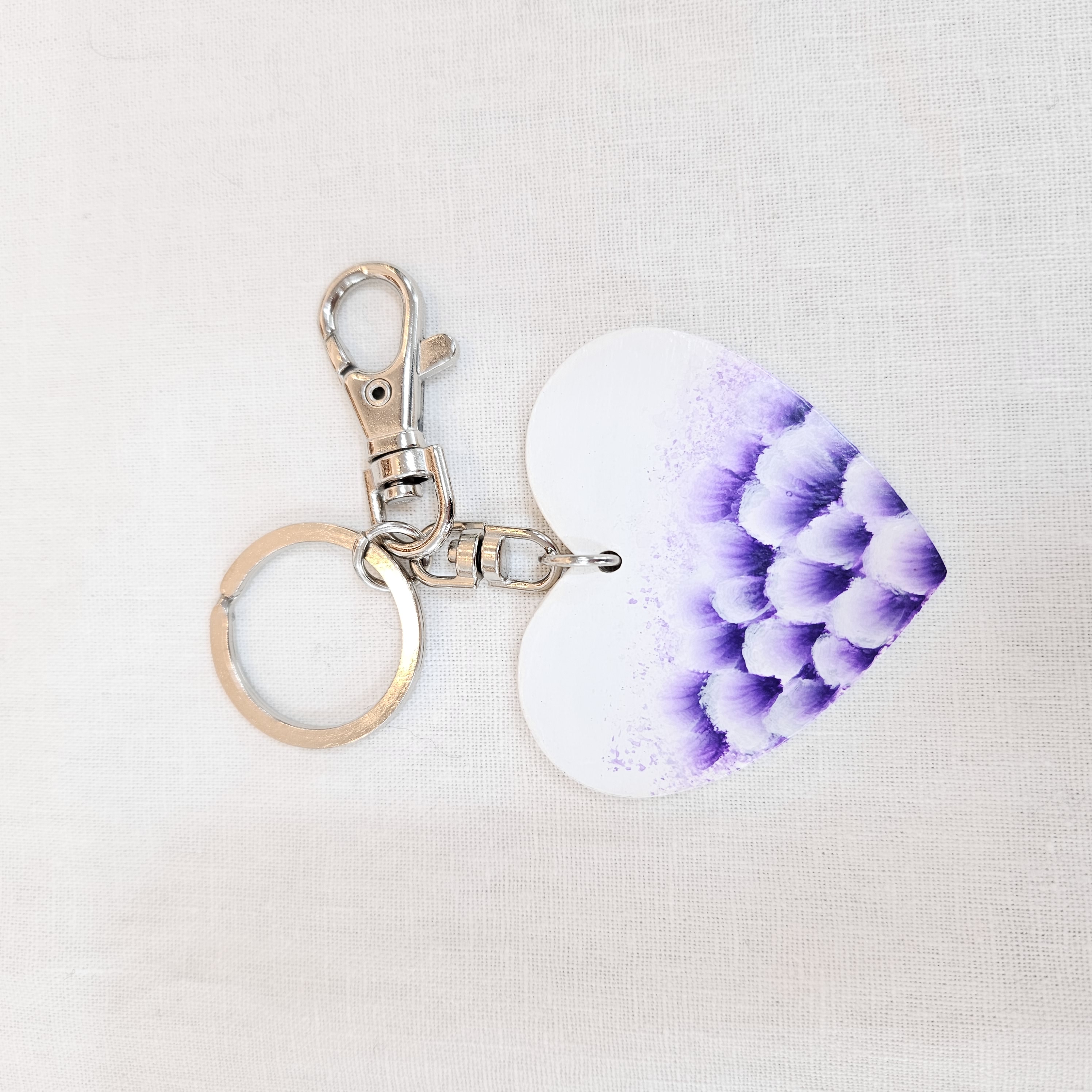 Violet Flower Keychain