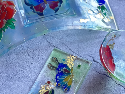 Ascending Vitreous Enamel Plate