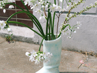 Boots vase - Blue