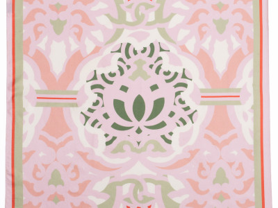 Dancheong Lotus Motif Scarf