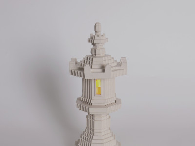 Stone Lantern  Candle Holder