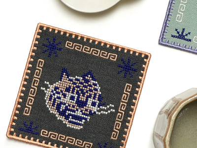 Joseon Tiger Badge Coaster