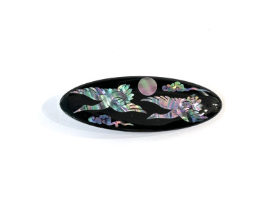 A pair of cranes in the sky