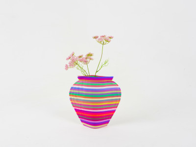Seoul Jar with multi stripe