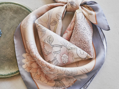 Dabok Premium Silk  Square Scarf