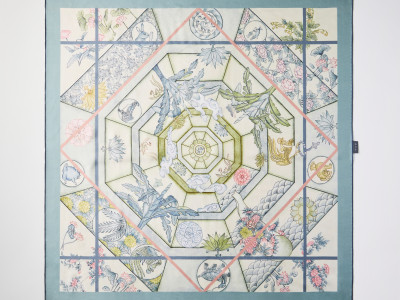 Happy Road  Premium Silk  Square Scarf