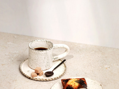 Cottage Snow Long Handle Mug 250ml