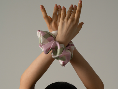 Dancheong  Silk scrunchie