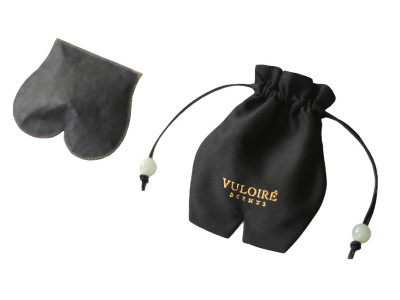 Vuloiré Blue Peony Pouch - Imprinted Gold Edition